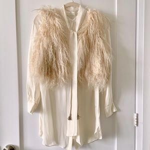 NWOT Real Lamb Fur Vest